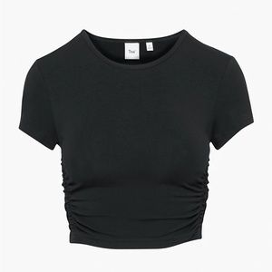 Aritzia Tna Chill Malibu Cropped T-Shirt - Black